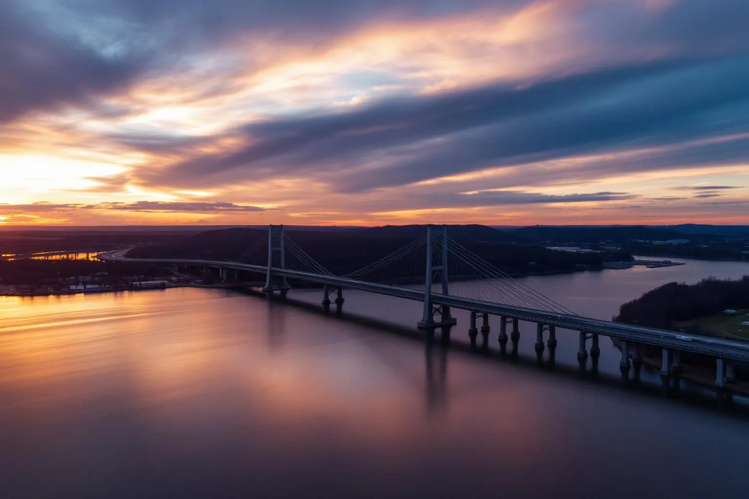 Aerial drone view of Poughkeepsie in Dutchess County — Hudson Valley digital marketing and local SEO service area